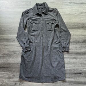 Marks & Spencer Gray Long Sleeve Dress